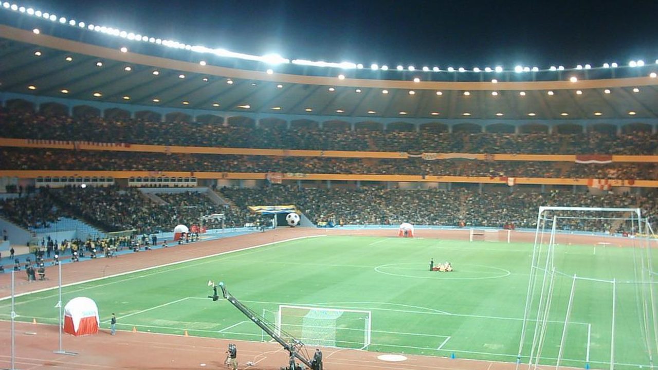 Big night stadium crowd - Hassan II World Cup venue